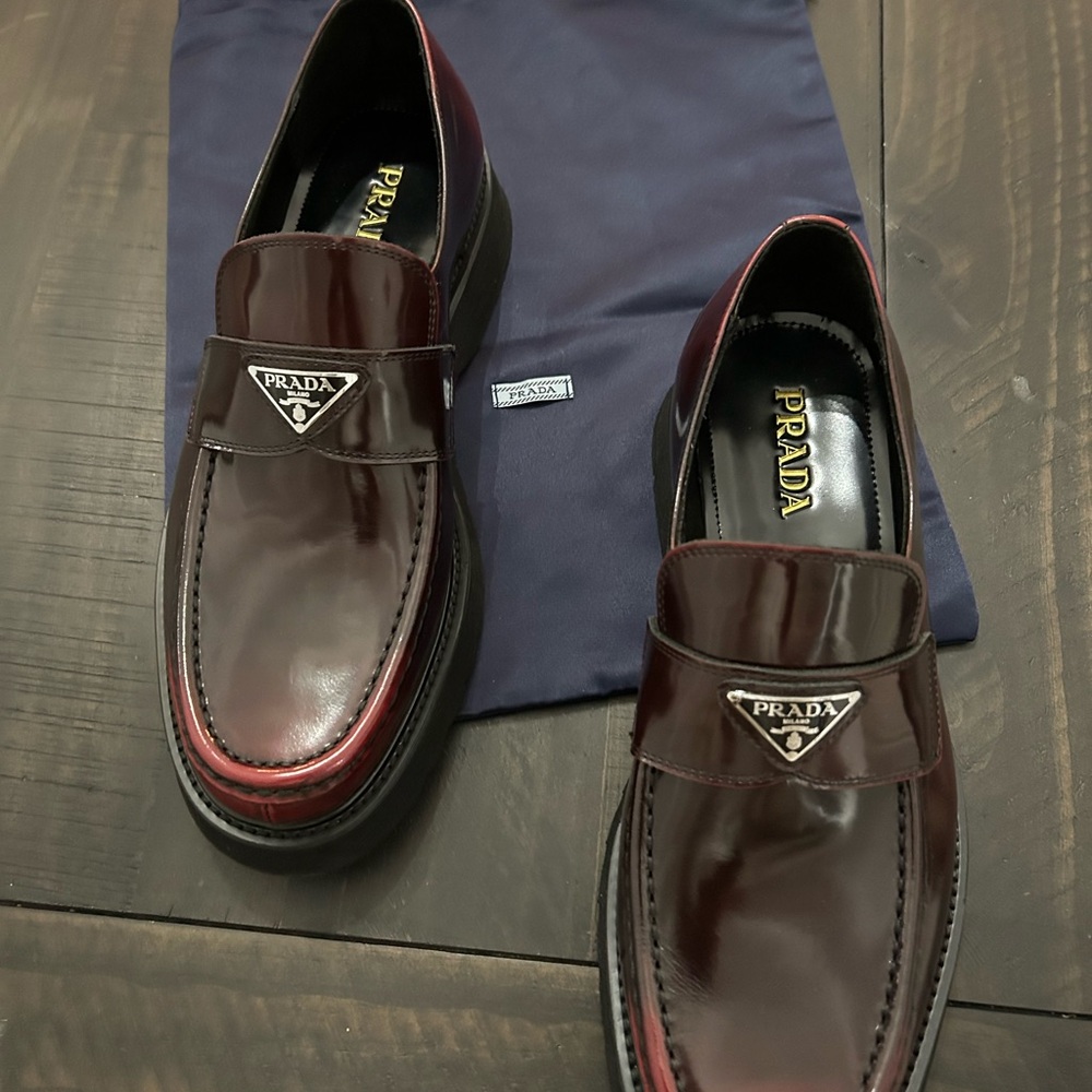 Prada unisex loafers size 10. $300 - Picture 3 of 9